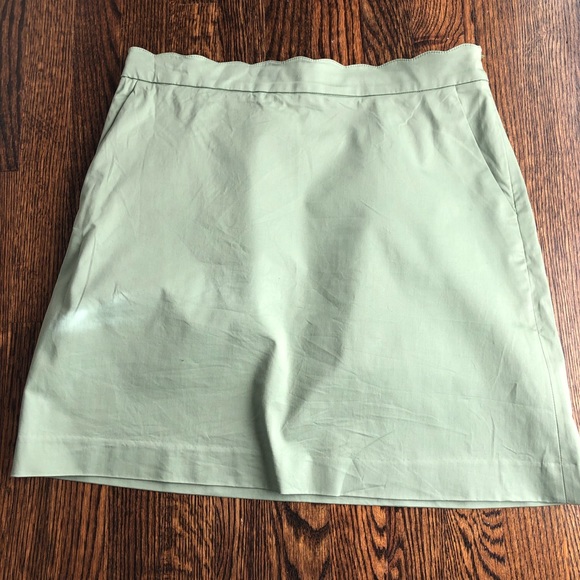 Brooks Brothers Scallop Waist Skirt 8 - Picture 1 of 5